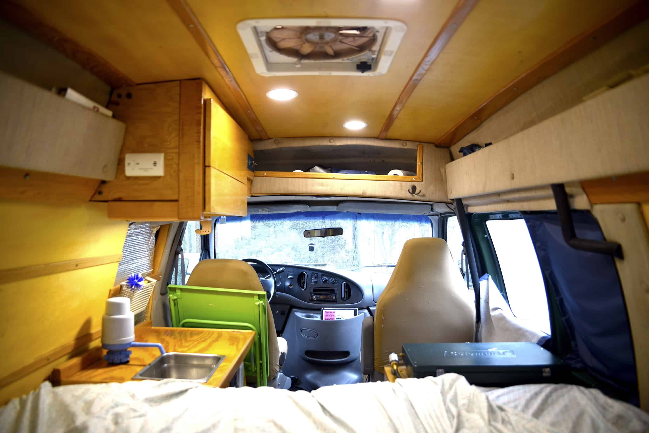 Van interior online storage